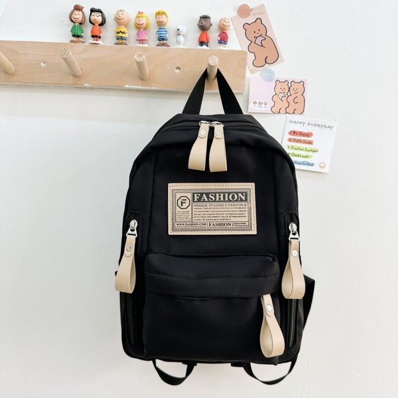 Moderní lehký plátěný batoh v korejském stylu pro děti s pohodlnými ramenními popruhy se vzduchovým polstrováním