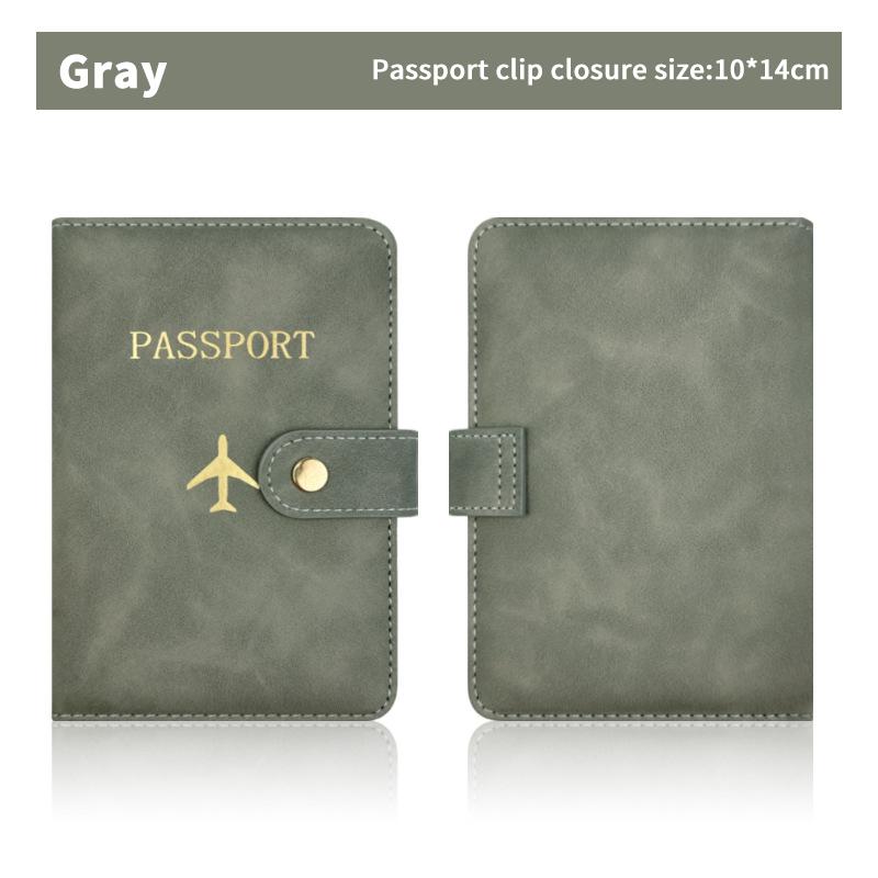 Custodia per passaporto impermeabile, custodia da viaggio in pelle PU, portafoglio per carte di credito, grazioso libretto per passaporto per donne/uomini