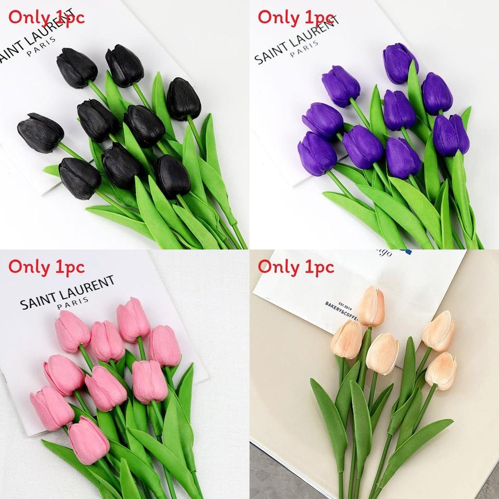 Artificial Pu Tulip Flowers For Wedding Styling Home Decor Photo Props