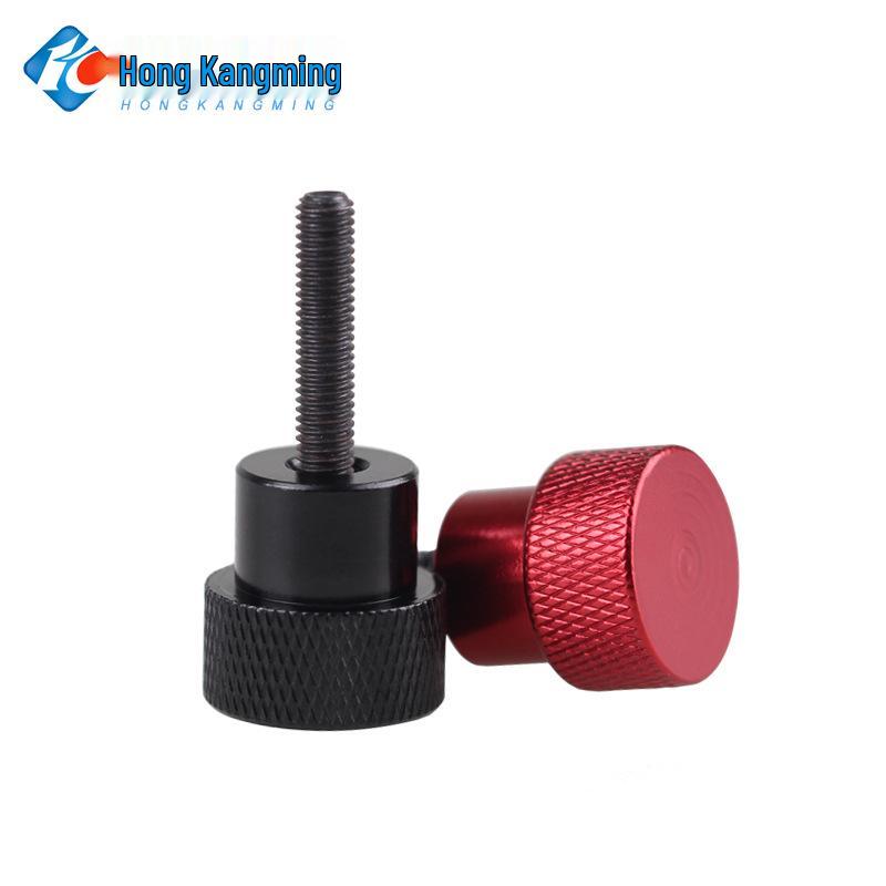 M6 Aluminum Alloy Knurled Handle Screw Bolt with High-Strength Flat Head