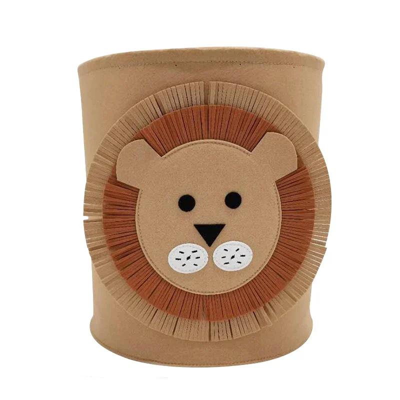 Large Capacity Baby Toy Storage Bucket Felt Storage Bag Large Laundry Hamper Kid Toys Storage Basket Clothes Organizer