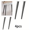4pcs Furniture Leg Accessories Furniture Legs Metal Furniture Legs Replacement Sofa Living Room Bedroom Table Cabinet TV Stand Feet