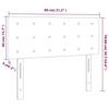 VidaXL LED Headboard Bedroom Furniture Single Bed Accessory Headboard Interior Black 80x5x78/88 3122022