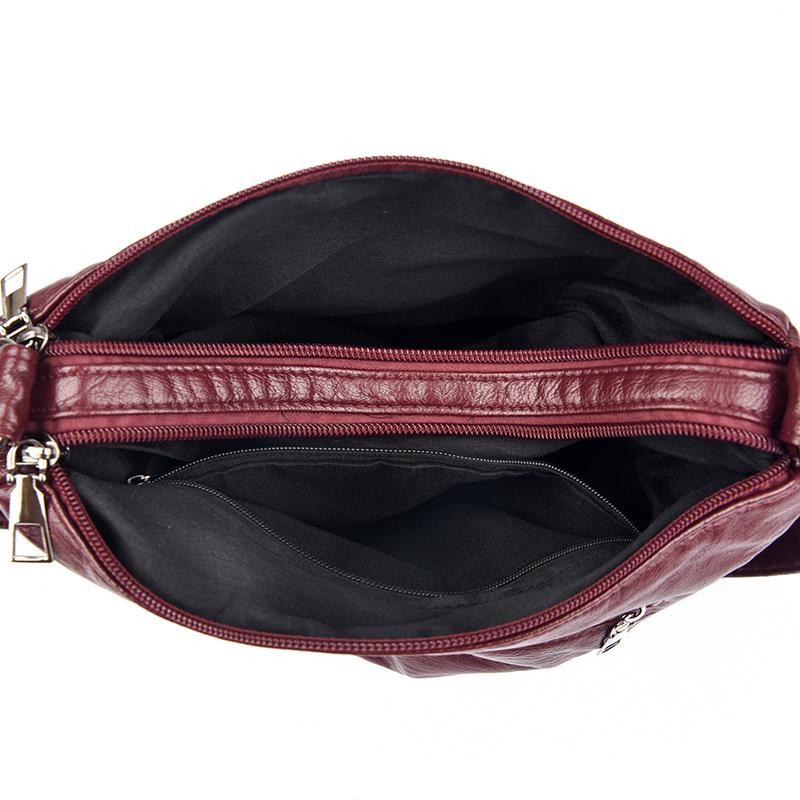 Vintage Shoulder Bag Multi-zipper Mother Bag