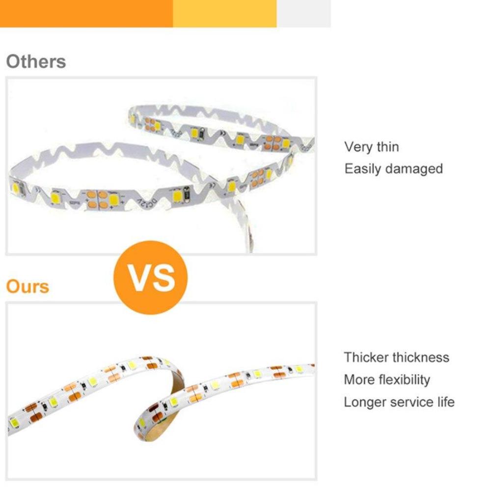 5V USB PIR Strip LED Motion Sensor Light Tape LED Kitchen Cabinet 0.5M 1M 2M 3M 4M 5M Waterproof Tira 2835 Stairs Wardrobe Lamp