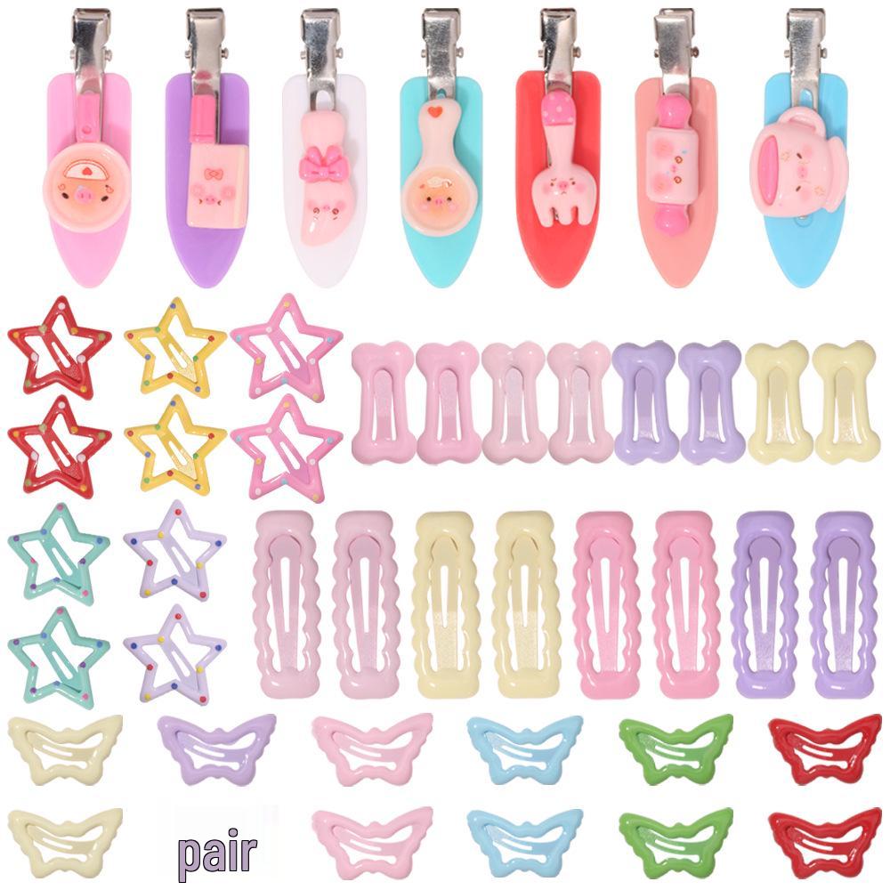 Dopamine Oil Drip BB Hair Clips & DIY Bangs Cutlery Set