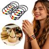 Handwoven Lucky Rope Bracelets Set Adjustable Pineapple Knot Woven Wristbands Handmade String Bracelets for Everyday Wear and Gift Giving
