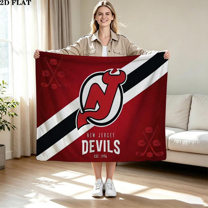 New Jersey Devil Print Flannel Blanket High Quality Warm Comfortable Cover for All Seasons Perfect for Gifts Home Decor