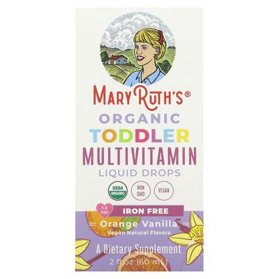 Organic Infant, Multivitamin Liquid Drops, Ages 1-3, Orange Vanilla, 2 Fl Oz (60 Ml)