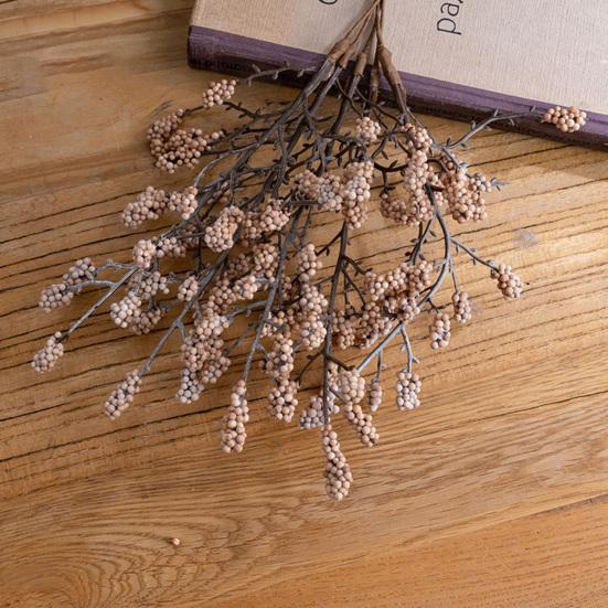 4 Pcs Artificial Berry Stems Faux Fruit Branch Realistic Fake Plants Ornaments for Christmas Wreath Crafts Wedding Party Winter Home Decor