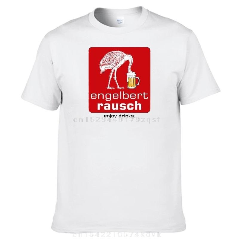 2026 Nuova Maglietta a Maniche Corte Cartone Animato Uomo Cotone Birra Engelbert Lauscher Divertente Simulazione Tempo Libero Cartone Animato