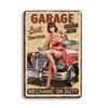 Sexy Woman Wall Art Poster Metal Sign