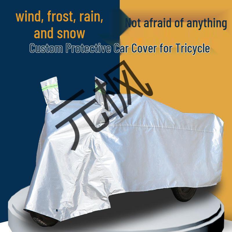 Electric Tricycle Sunshade: Thickened Heat Insulation Cover for Elderly Scooters