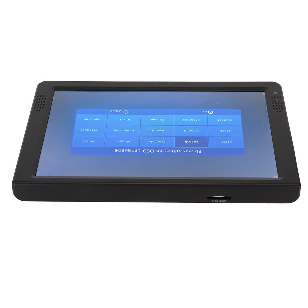 12palcová přenosná televize 1080P digitální LED televize se skládacím držákem USB port slot pro paměťovou kartu