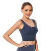 Intimo sportivo da donna con cerniera frontale che esegue il reggiseno sportivo I-back Yoga