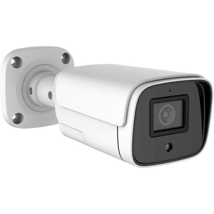 WiTi Caméra IP PoE 5MP Avec Microphone Audio,Objectif Grand Angle 2.8 mm,IP66