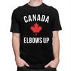 Custom Cool Elbows Up Canada Maple T Shirt Men Pure Cotton Tshirt Leisure Tee Tops Fashion Tshirts