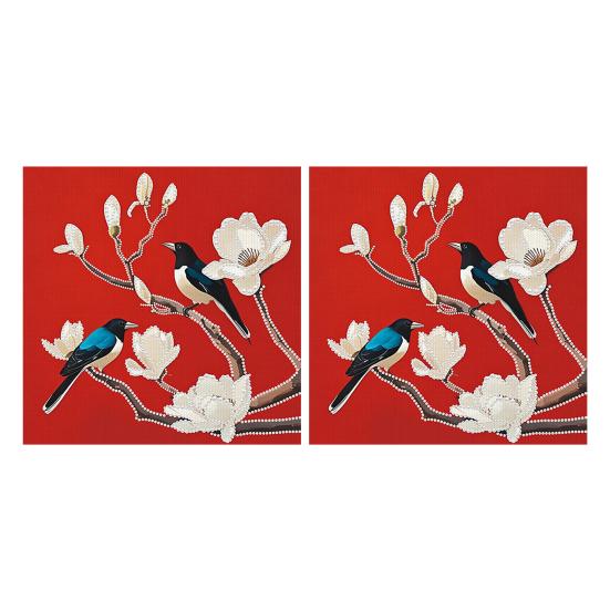 Gör-det-själv pärlmålningskit för vuxna nybörjare 3D pärlkonst pysselkit Plastpärlor Förtryckt duk Verktyg för heminredning Välkomstpresent