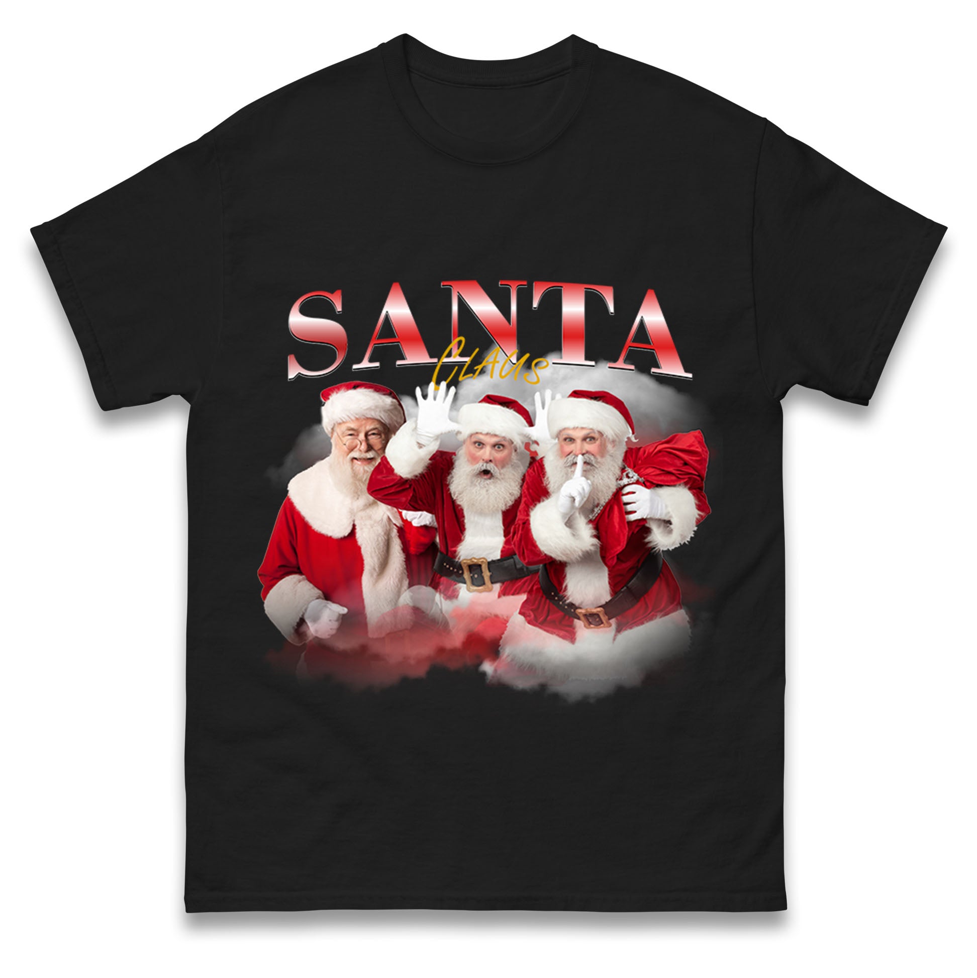 Santa Claus Bootleg Christmas Mens T Shirt Womens Tops Tees S