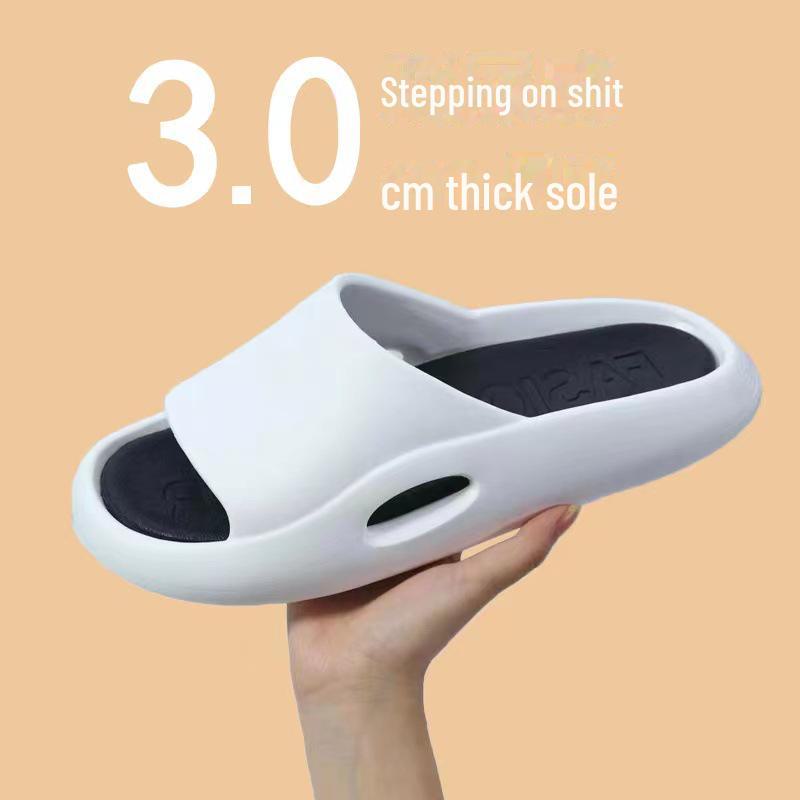 Men's Trendy Non-Slip Indoor/Outdoor Slippers with Thick Sole - Perfect for Summer, Bath, and Home Use