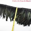 1Meters Black White Feathers for Needlework Ribbon Tape Fringe Feather Trim Pheasant Turkey Ostrich Goose Marabou Sewing Clothes