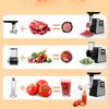 Household Stainless Steel Meat Grinder Vegetable Cutter Kitchen Machine Multifunctional Electric Slicer Shredder Sausage Filler