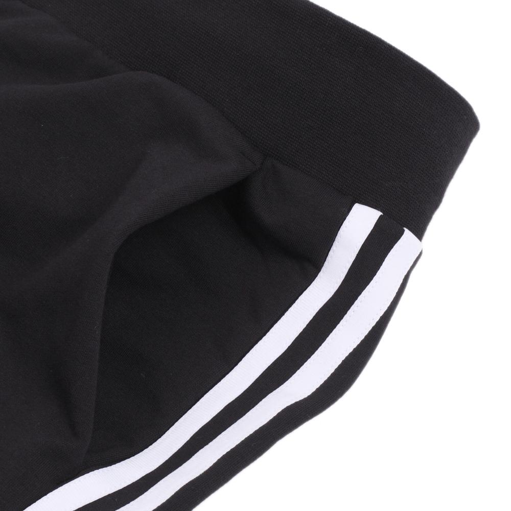 Adidas Elastic Waist Knitted Retro Sports Pants Women Bottoms Black BK5477