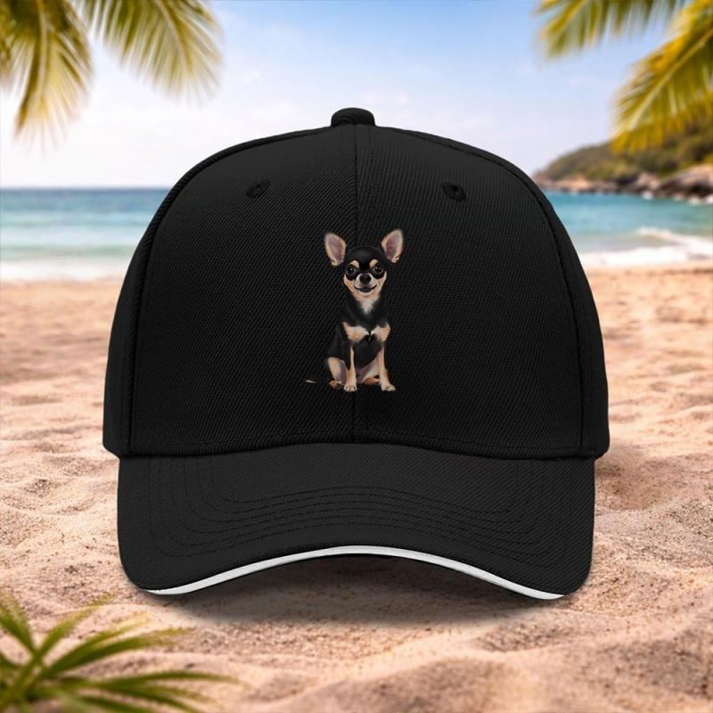 Chihuahua Dog Baseball Cap for Unisex Women Lightweight Adjustable Machine Washable Hat for Running Fitness Outdoor Sports