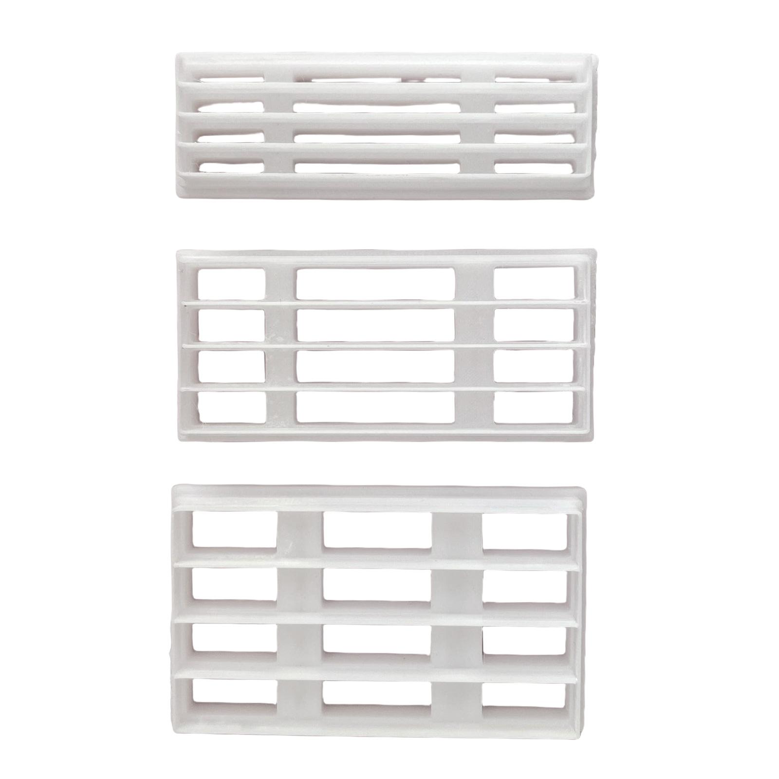 3Pcs Geometric Clay Cutter Set Clay Earring Cutter for Earrings Jewelry Making, Gridded Clay Earring Cutter Clay Molds 1