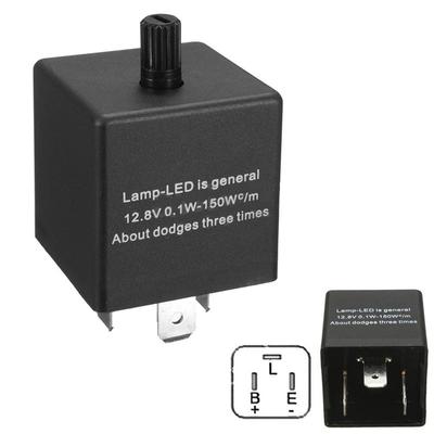 12V prerušovač 1ks 3-pinový montážny diel príslušenstva LED