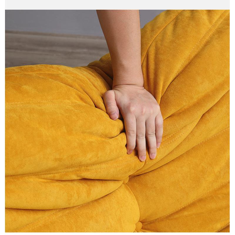 Compression Caterpillar Sofa Living Room Sleepable and Reclining Balcony Single Bedroom Fabric Lazy Sofa Small Household