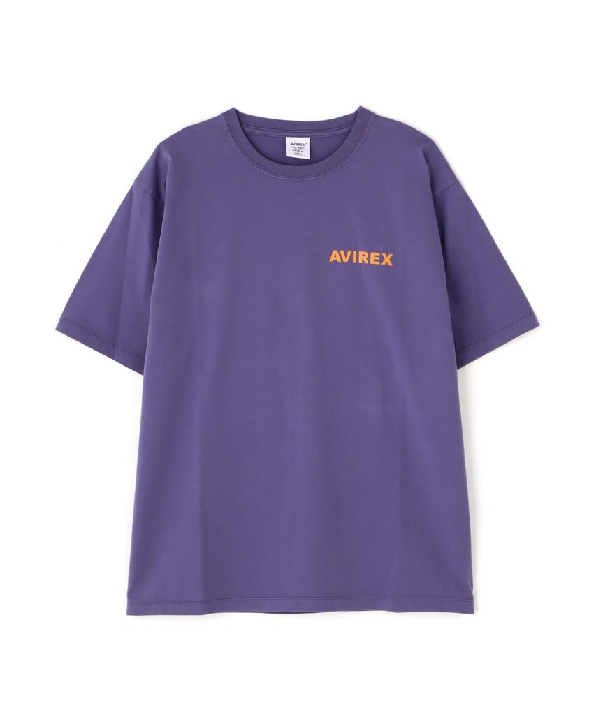 AVIREX FLYING BEAR T-SHIRT 25 (WEB&DEPOT Exclusive) Men's Short Sleeve T-shirt XL 080 Purple 783-5134071