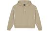 Sweatshirts Women's Khaki Hooded Moderate Regular AWT13311-BEI