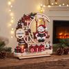 Creative Christmas Present Wooden Moon Swing Countdown Calendar, Tabletop Holiday Seasonal Ornament Decoration Ornament, Festive Home Decor Craft Gift