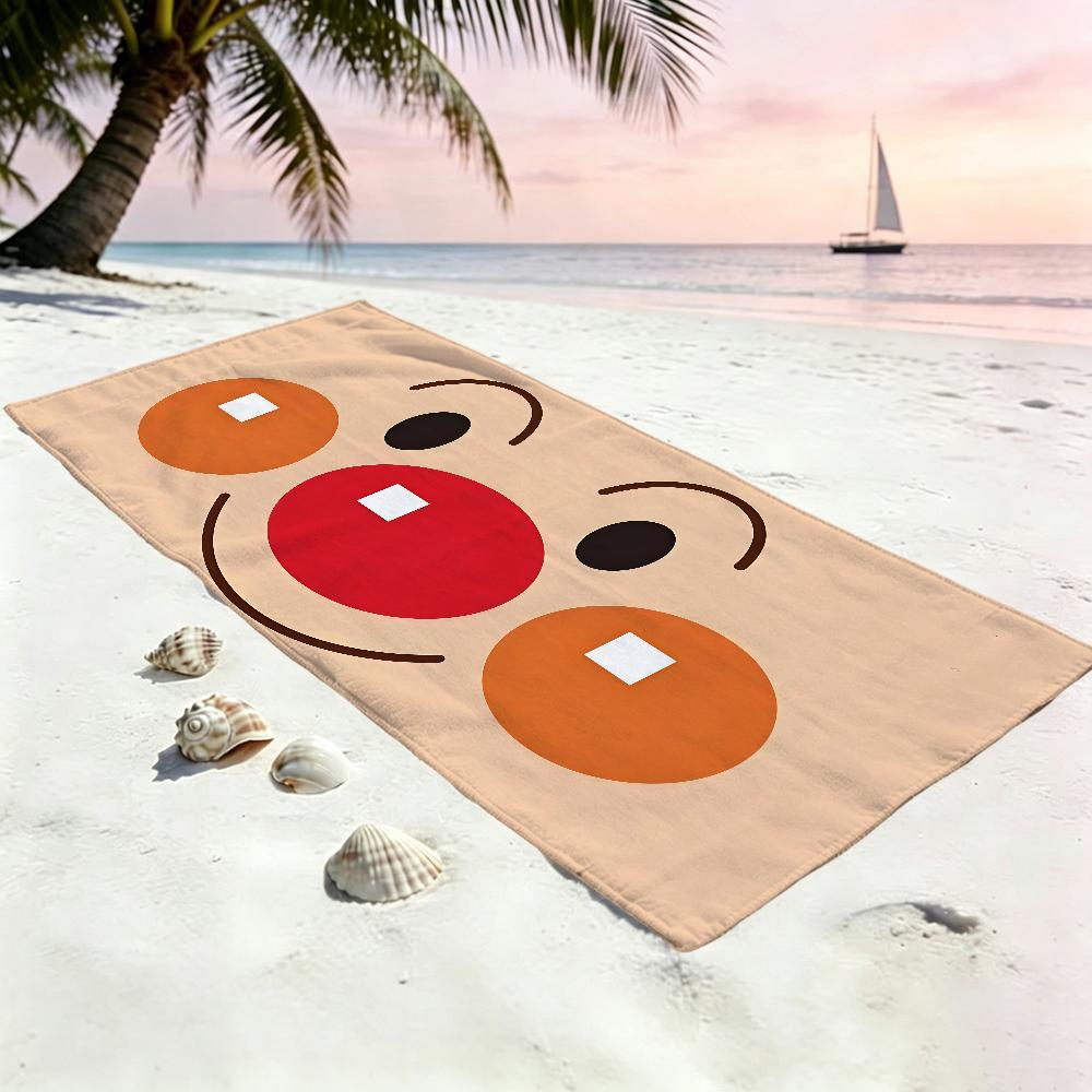 Cartoon A-Anpanman-S cute Towel Large Quick-Drying Microfiber soft Beach Towel for Travel Fitness Sauna Bathing Camping