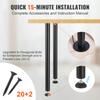 VEVOR 762MM Adjustable Desk Legs, Reinforced Steel Office Table Furniture legs Set of 4 for DIY, 544.3KG Load Capacity Heavy Duty Desk Legs