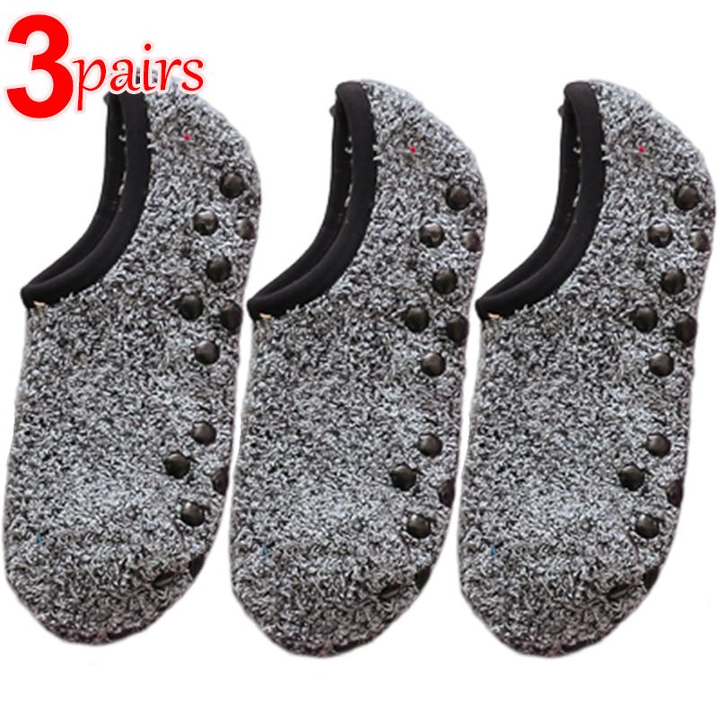 1/3 pary Miękkie Skarpetki z Polaru Koralowego Damskie Pogrubione Pluszowe Zimowe Ciepłe Kapcie Podłogowe do Spania Krótkie Skarpetki Niewidoczne Skarpetki Stopki