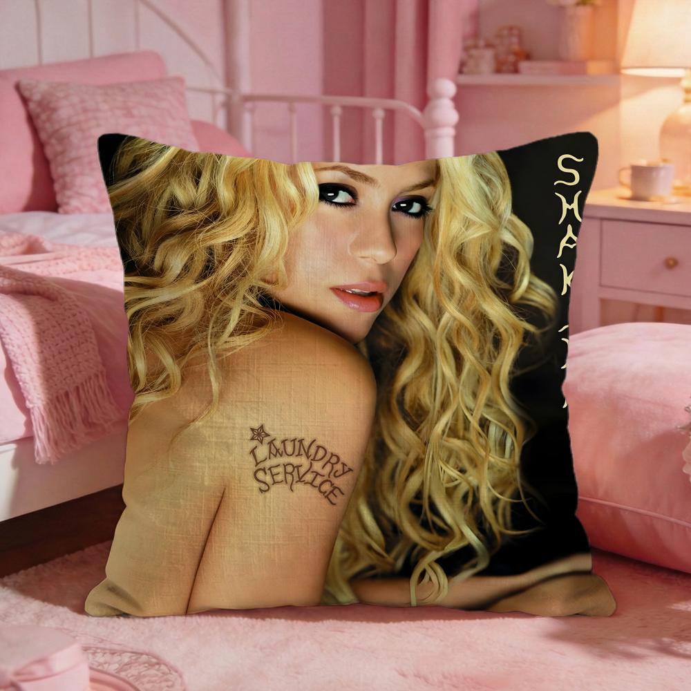 SShakiras Hot Singer Cushion Cover Premium Comfort Reversible Pillow Cove Two In One Design For Any Room  Car Interior