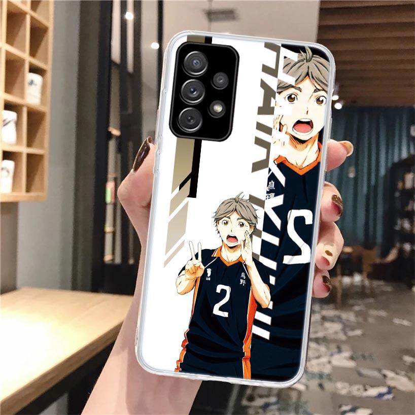 Anime H-Haikyuu School Volleyball Silicon Phone Case For Samsung Galaxy A52 A51 A50S A42 A32 A22 A12 A02S A30S A20S A10S A41 A31