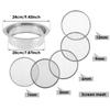 Replaceable Mesh Garden Soil Sieve 1/3/6/9/12mm Mesh Hole Stainless Steel Soil Filter Soil/Sand/Gravel/Planting Soil Round Sieve
