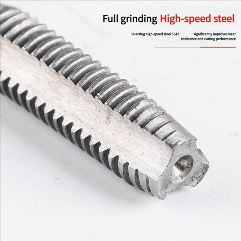 5pc Metalworking Tap Set Highly speed Steel Heat Treated Design Multiple Size 3mm 4mm 5mm 6mm 8mm Durability Construction