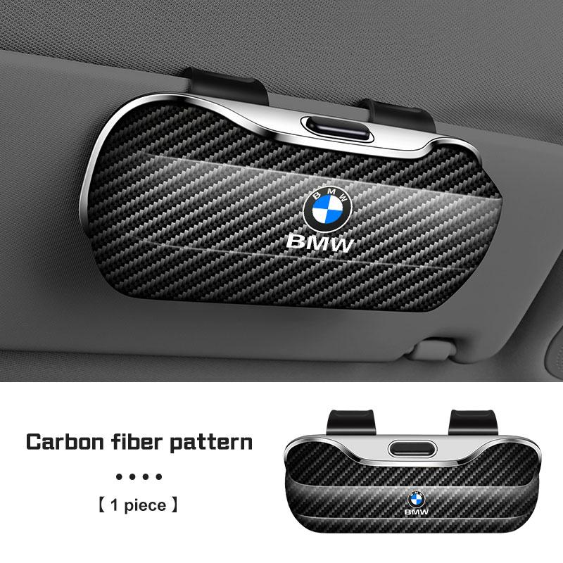 For BMW 1 2 3 4 5 6 7 Series X1 X2X3X4 X5 X6 X7 F48 E70 E90 E60 G30 G20 I7 Press Switch Car Glasses Box Sun Visor Glasses Holder