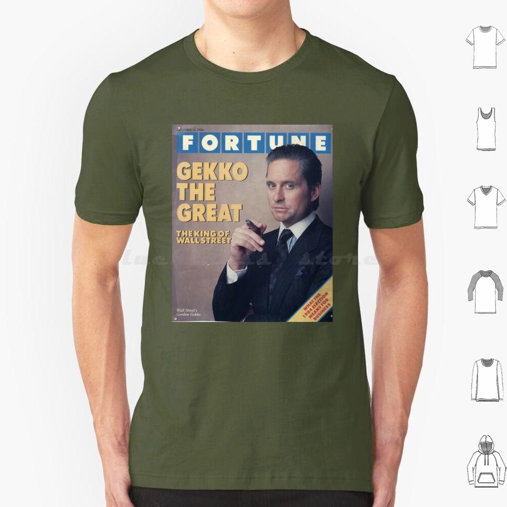 Gordon Gekko Fortune Magazine T Shirt Big Size 100 Cotton Gordon Gekko Gekko Fortune Wall Street Michael Douglas Finance