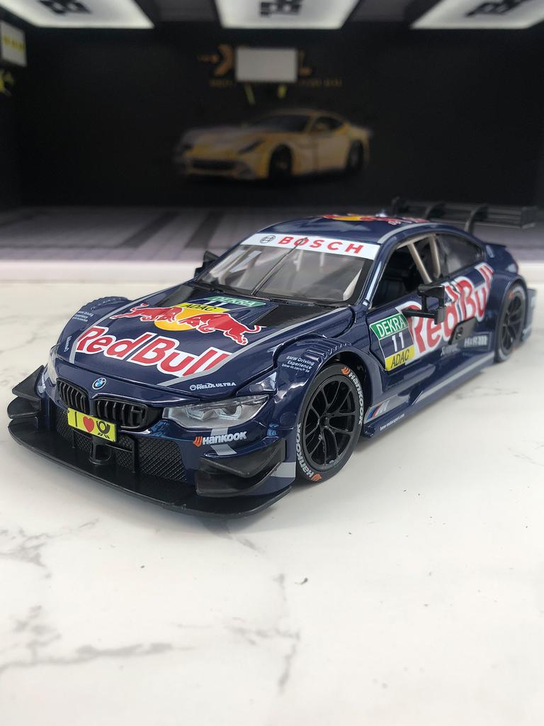 ACB1 CCA 1:24 BMW M4 DTM Red Bull model car, zinc alloy metal ornament, collectible gift car