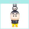 Crayon Shinchan Labubu PVC Sammelfigur zum Zusammenbauen für Schreibtischdekoration Fans