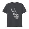 Peace Out Hand Sign T Shirt Artistic Design Pacifist Victory Humanist  Vintage Washed Fashion Comfortable Homme