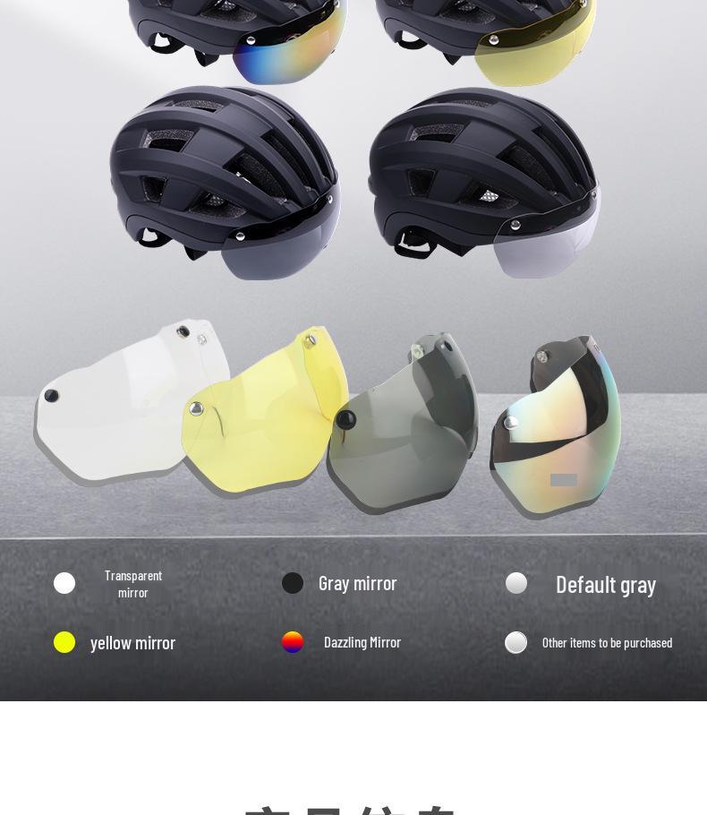 Captain Fahrradhelm mit magnetischer Brille für Damen & Herren - Atmungsaktive Berg- & Rennradausrüstung