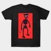 Men Black Print T-shirt Devil No-Cut Transfer Paper Print Cotton Tshirt