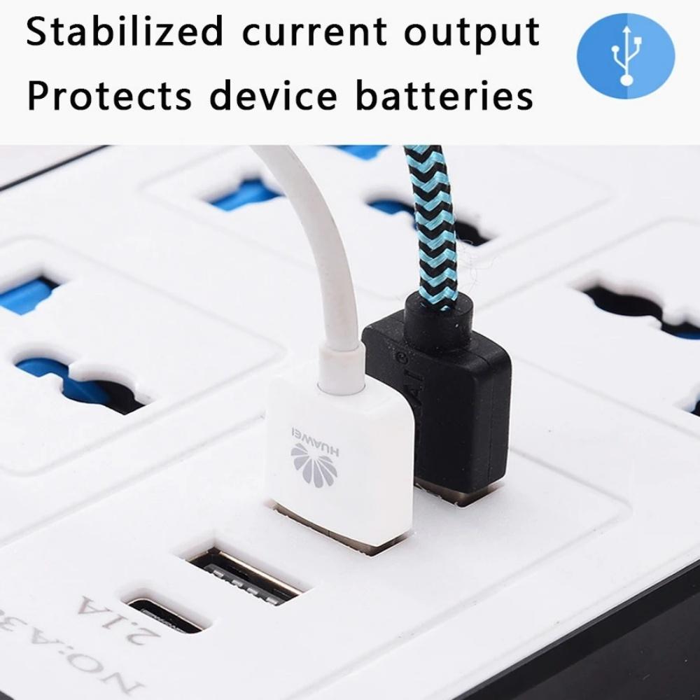 Power Multi Tap Universal Plug EU US UK Outlet Power Strip with 2m Extension Cord AC Type C USB Port Charge Electrical Socket