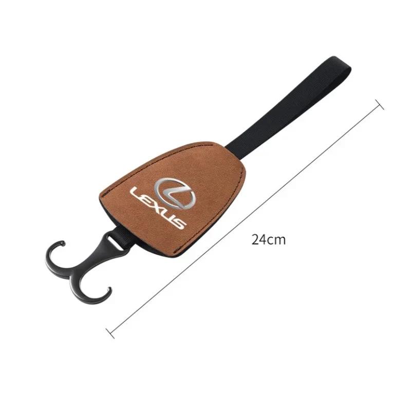 6 Colors Suede Car Interior Seat Back Hook Hanger Rear Seat Hidden Storage Bags Holder Styling Accessories